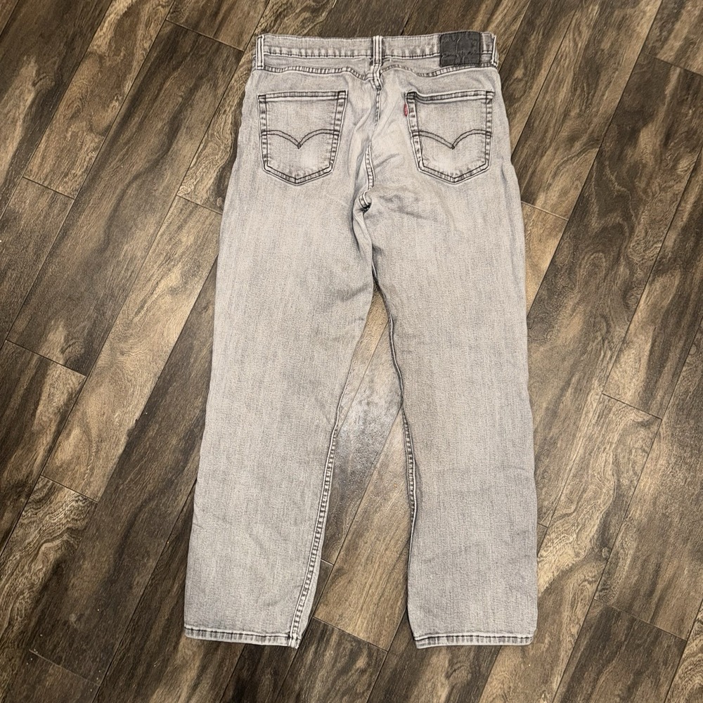 Levi's 511 Relaxed Fit Straight Leg Grey Denim Jeans Men's Size 34x30 Light Wash